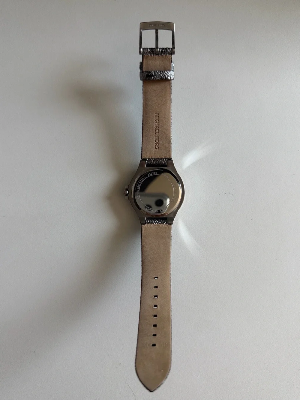 Michael Kors Black Dial Silver-Tone Crystal Bezel Watch Style# MK 7909